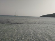 El agua transparente de Ibiza